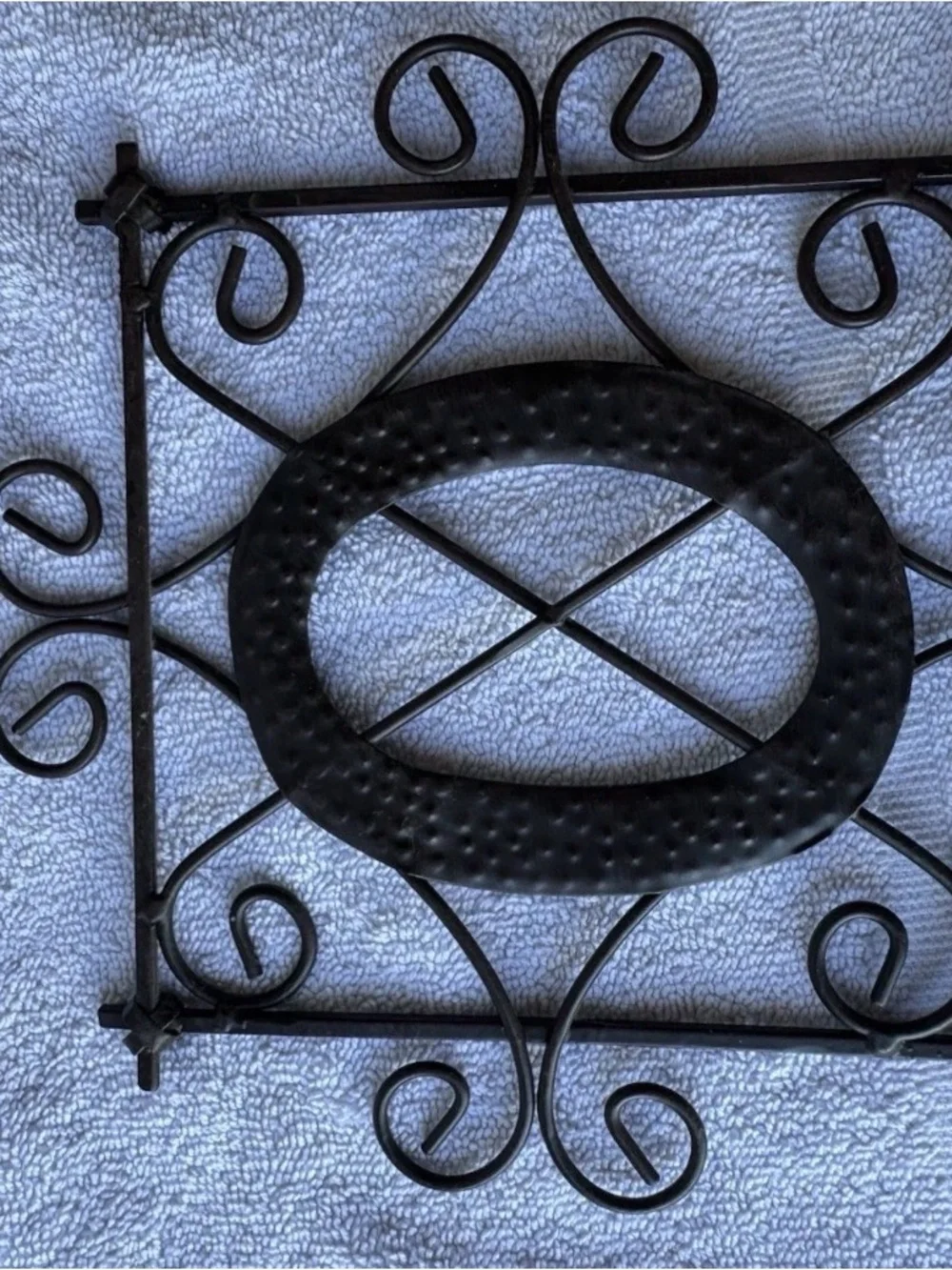 Black Metal HOME Decorative Wall Sign Horizontal Hammered Finish Ready to Hang